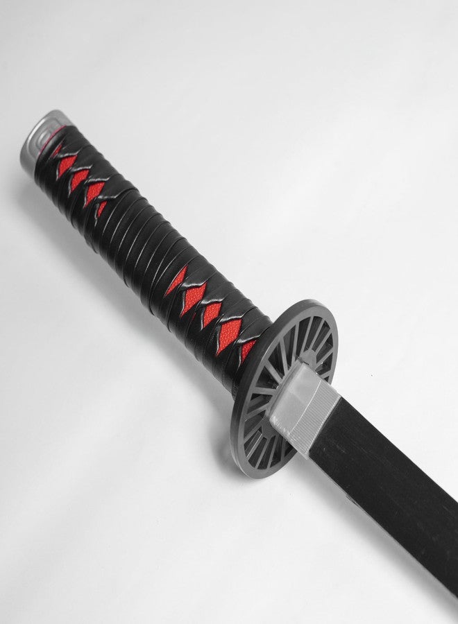 Offo سيف كاتانا خشبي أسود من أنمي قاتل الشياطين، تانجيرو كامادو - 75 سم، متوسط الحجم، مناسب لعروض الأزياء التنكرية، وفنون القتال، والعرض، والتدريب - هدية مثالية للمعجبين، والأطفال، والمراهقين، وهواة جمع المقتنيات - Image 5